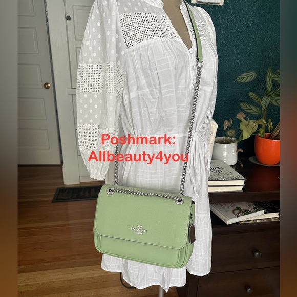 NWT - COACH Klare Crossbody 25 - CC353 Silver/Pale Pistachio - Picture 7 of 16